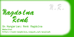 magdolna renk business card